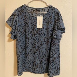 Women’s Blue Bloomchic 18-20 top